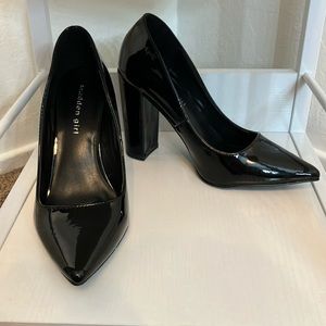 Madden Girl Patent Chunky Heel